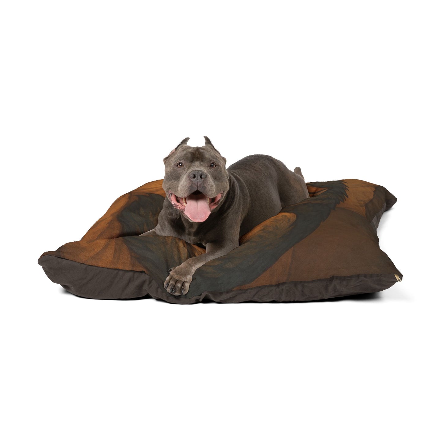 Cozy Wolf Pet Bed - Soft Plush Dog Pillow for Comfortable Resting