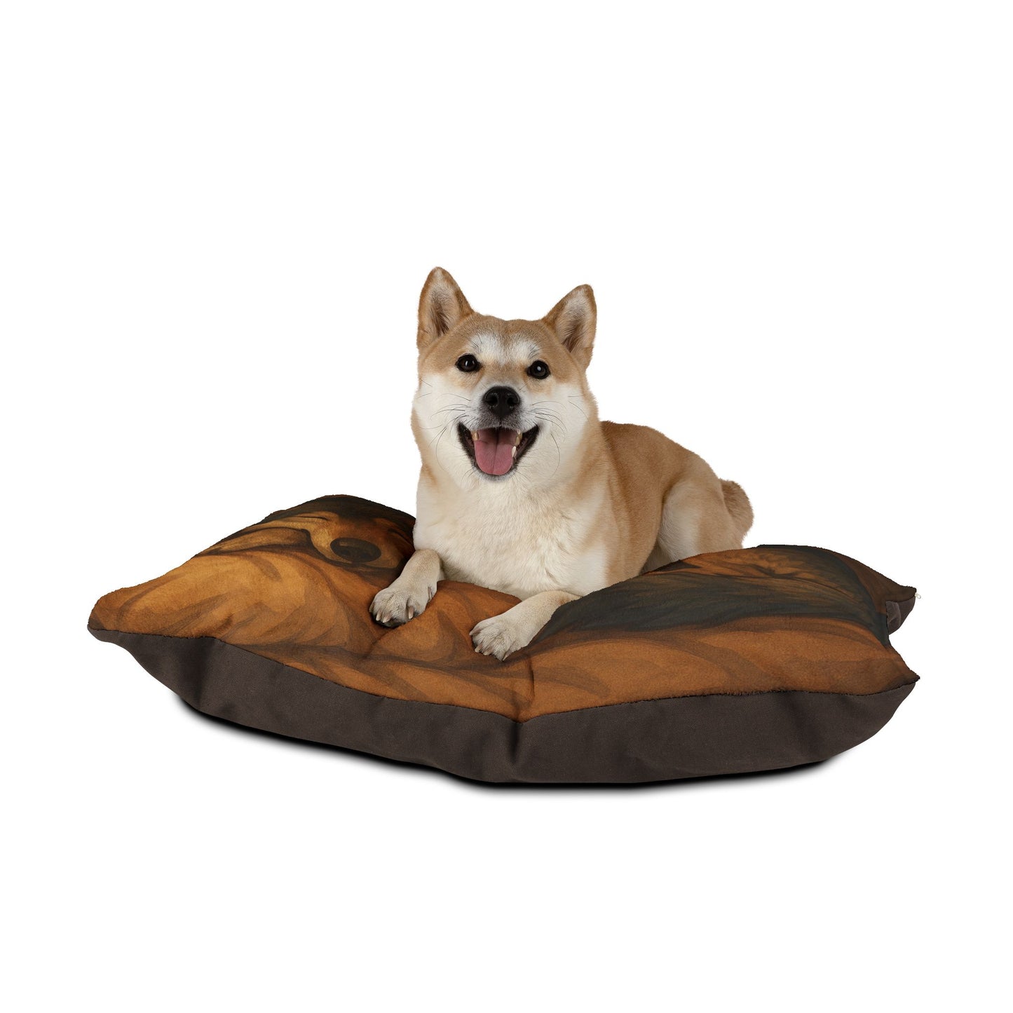 Cozy Wolf Pet Bed - Soft Plush Dog Pillow for Comfortable Resting