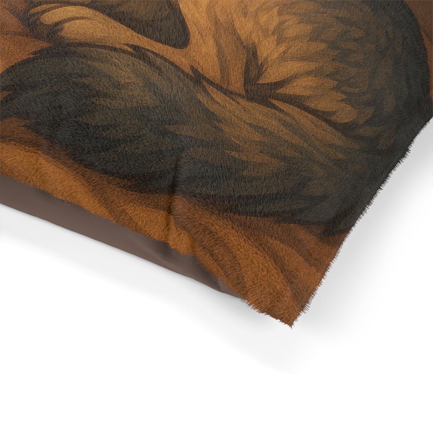 Cozy Wolf Pet Bed - Soft Plush Dog Pillow for Comfortable Resting