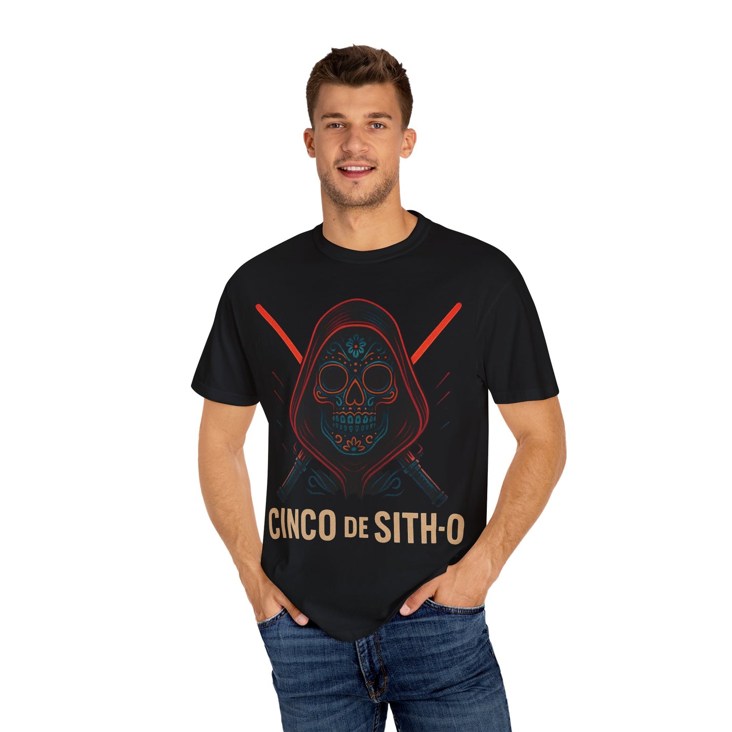 Cinco de Sith-O Shirt | Unisex Garment-Dyed T-Shirt for Celebrating Halloween and Day of the Dead
