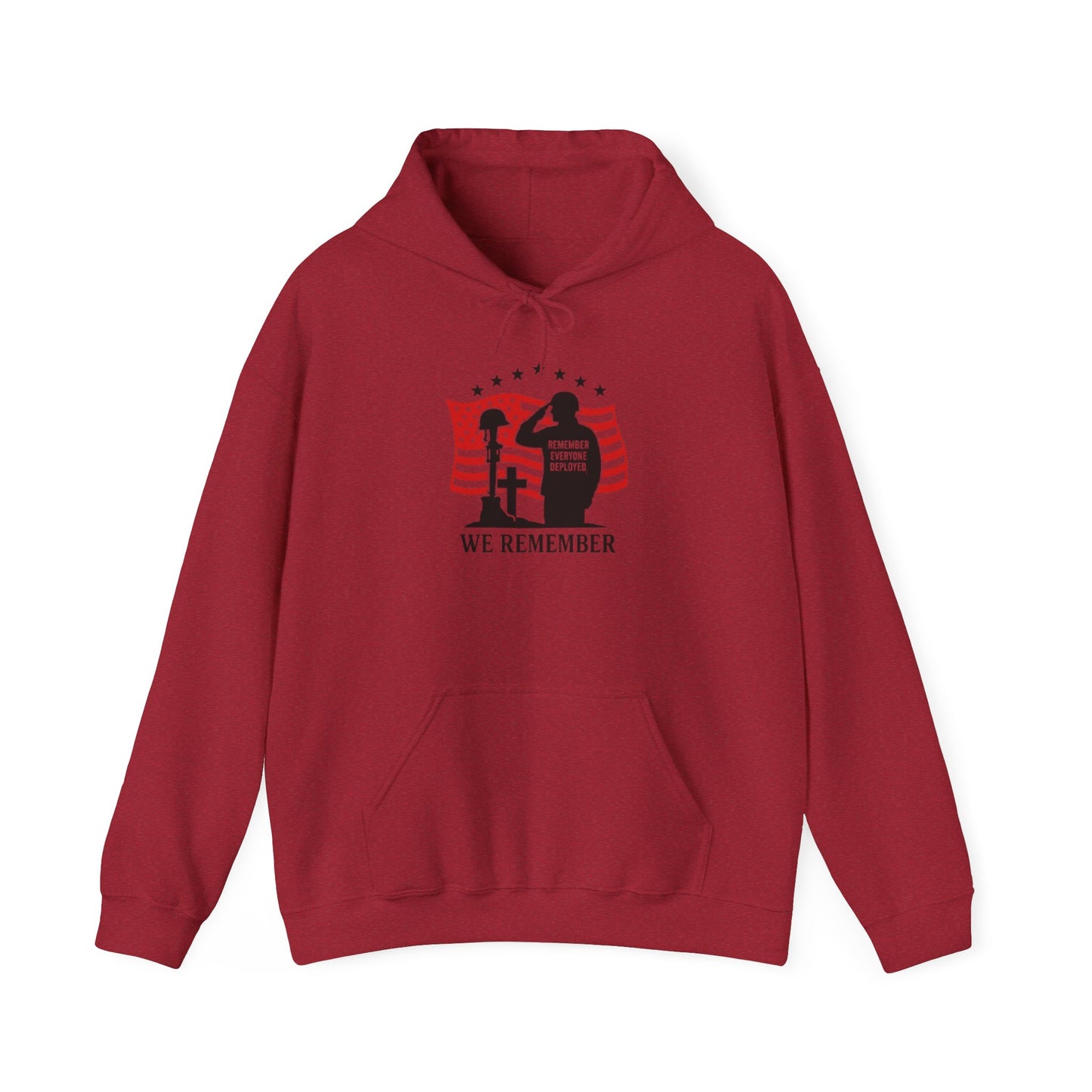 Memorial Day Unisex Hoodie - "We Remember" Patriotic Sweatshirt