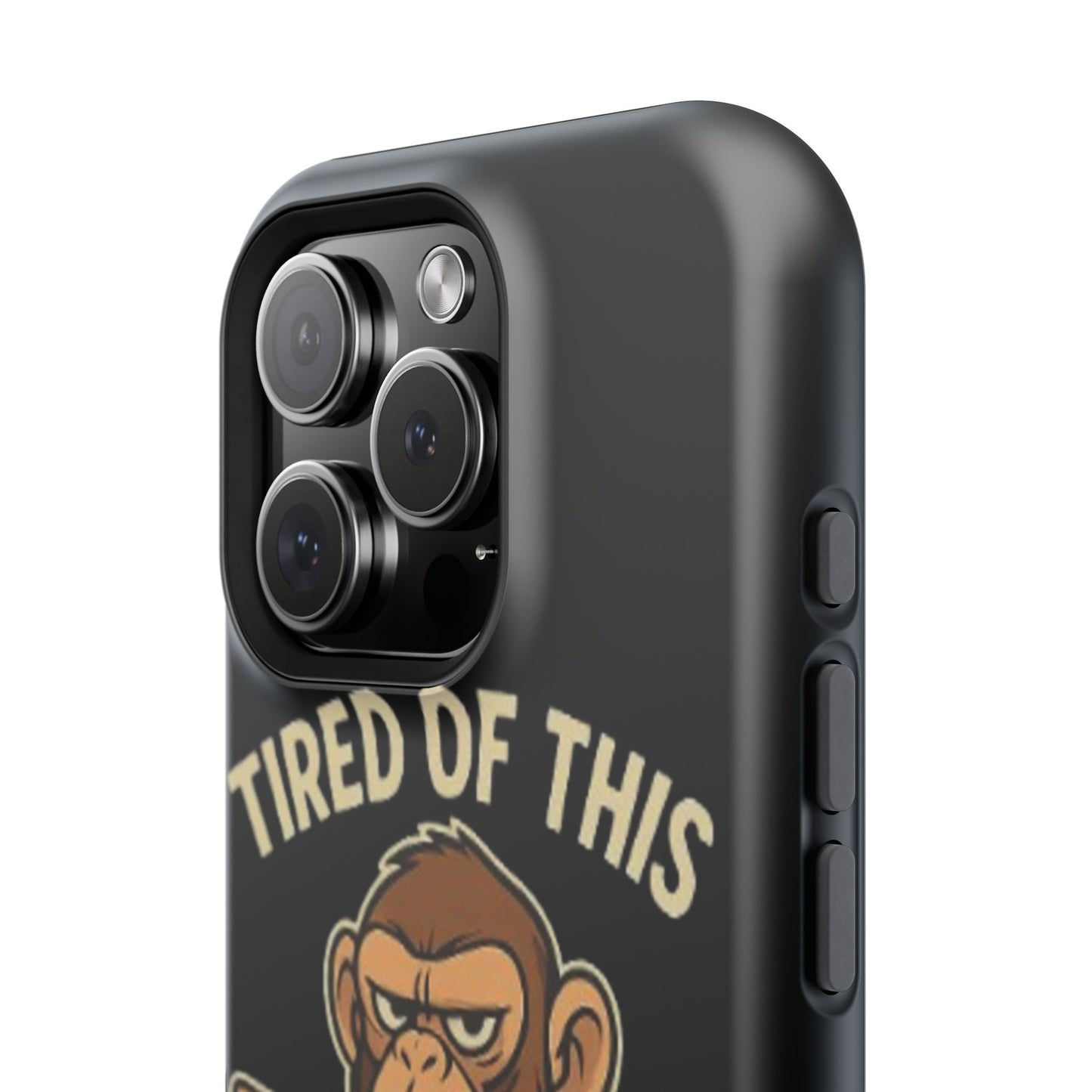 Humorous Monkey Business Phone Case - Impact-Resistant Cover for Fun-Loving Individuals