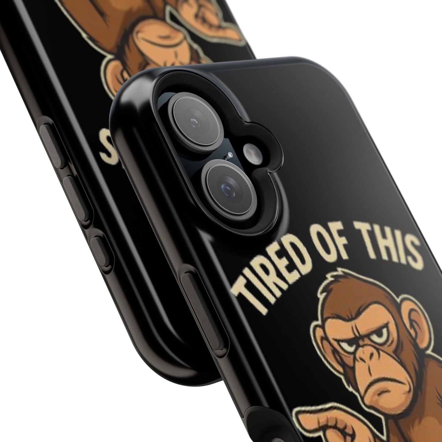 Humorous Monkey Business Phone Case - Impact-Resistant Cover for Fun-Loving Individuals