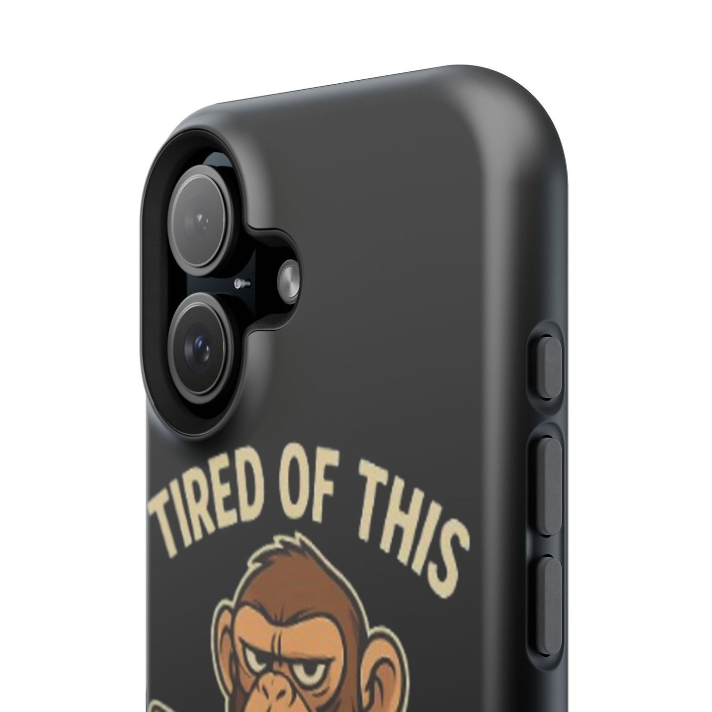 Humorous Monkey Business Phone Case - Impact-Resistant Cover for Fun-Loving Individuals