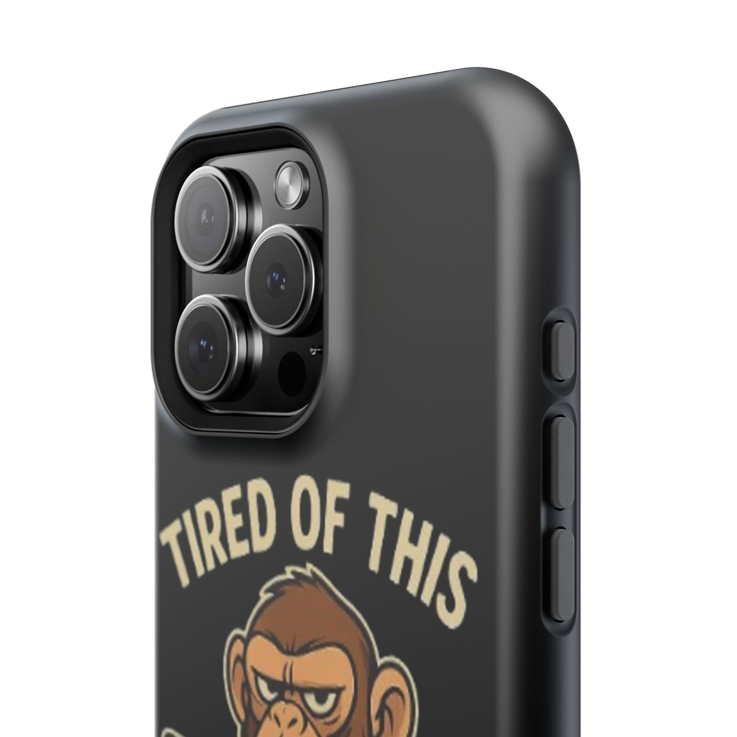 Humorous Monkey Business Phone Case - Impact-Resistant Cover for Fun-Loving Individuals