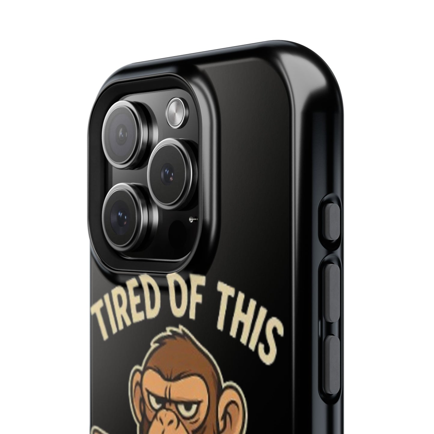 Humorous Monkey Business Phone Case - Impact-Resistant Cover for Fun-Loving Individuals