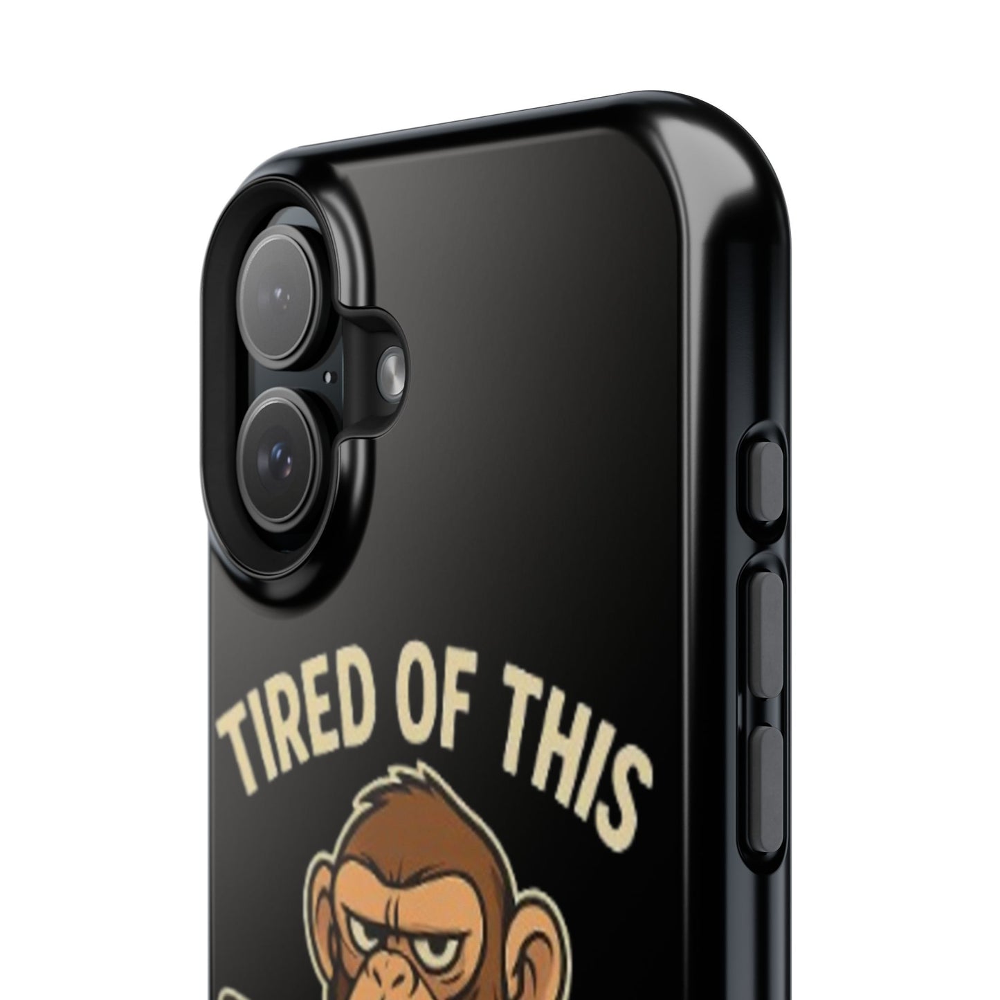 Humorous Monkey Business Phone Case - Impact-Resistant Cover for Fun-Loving Individuals