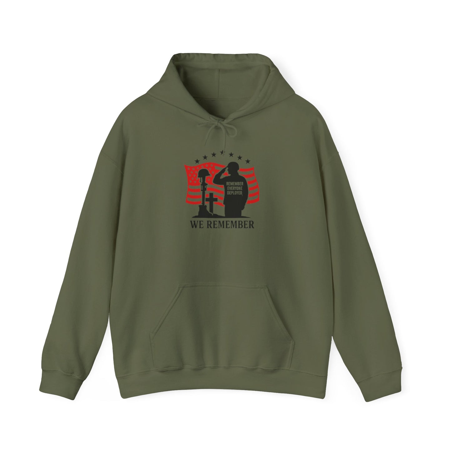 Memorial Day Unisex Hoodie - "We Remember" Patriotic Sweatshirt