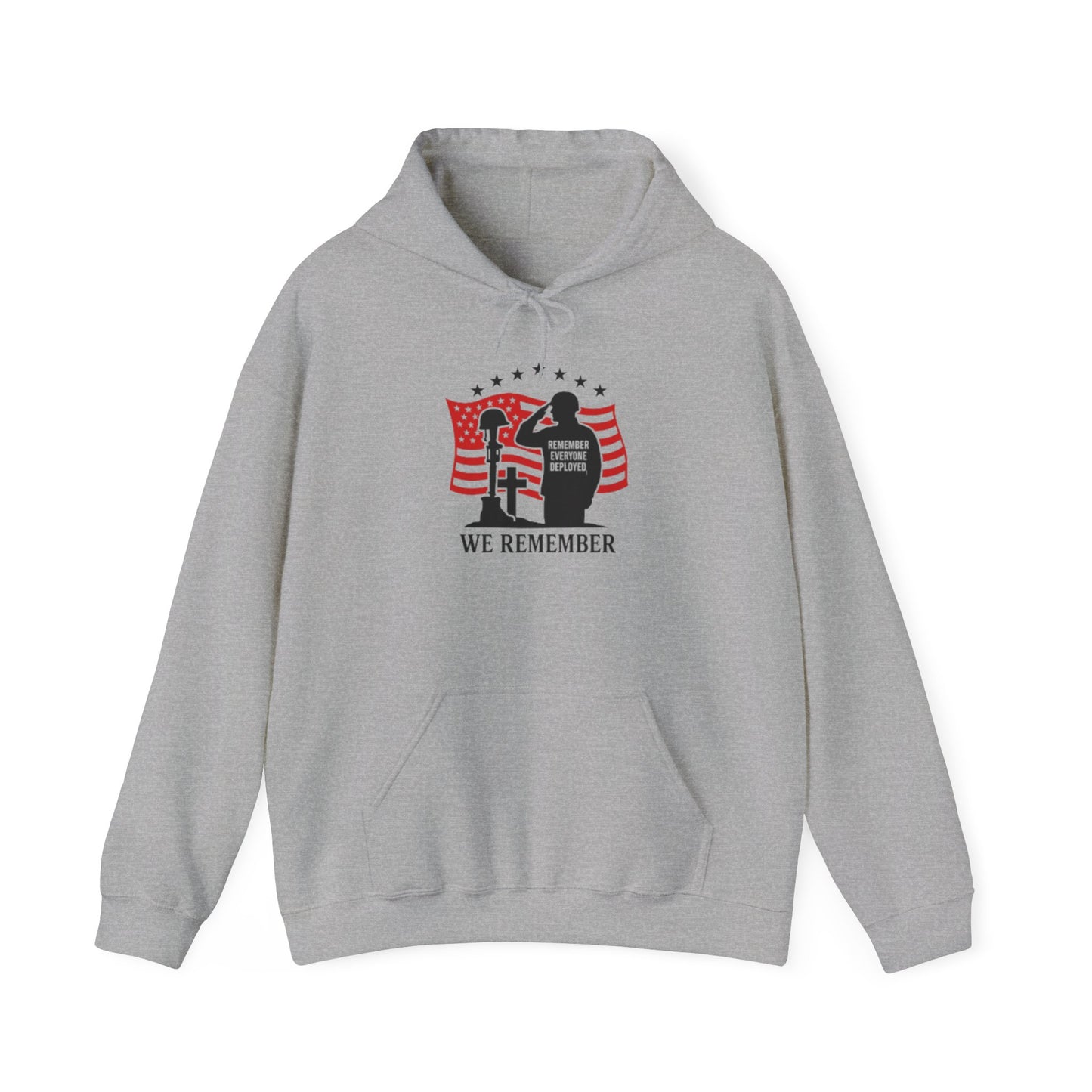 Memorial Day Unisex Hoodie - "We Remember" Patriotic Sweatshirt