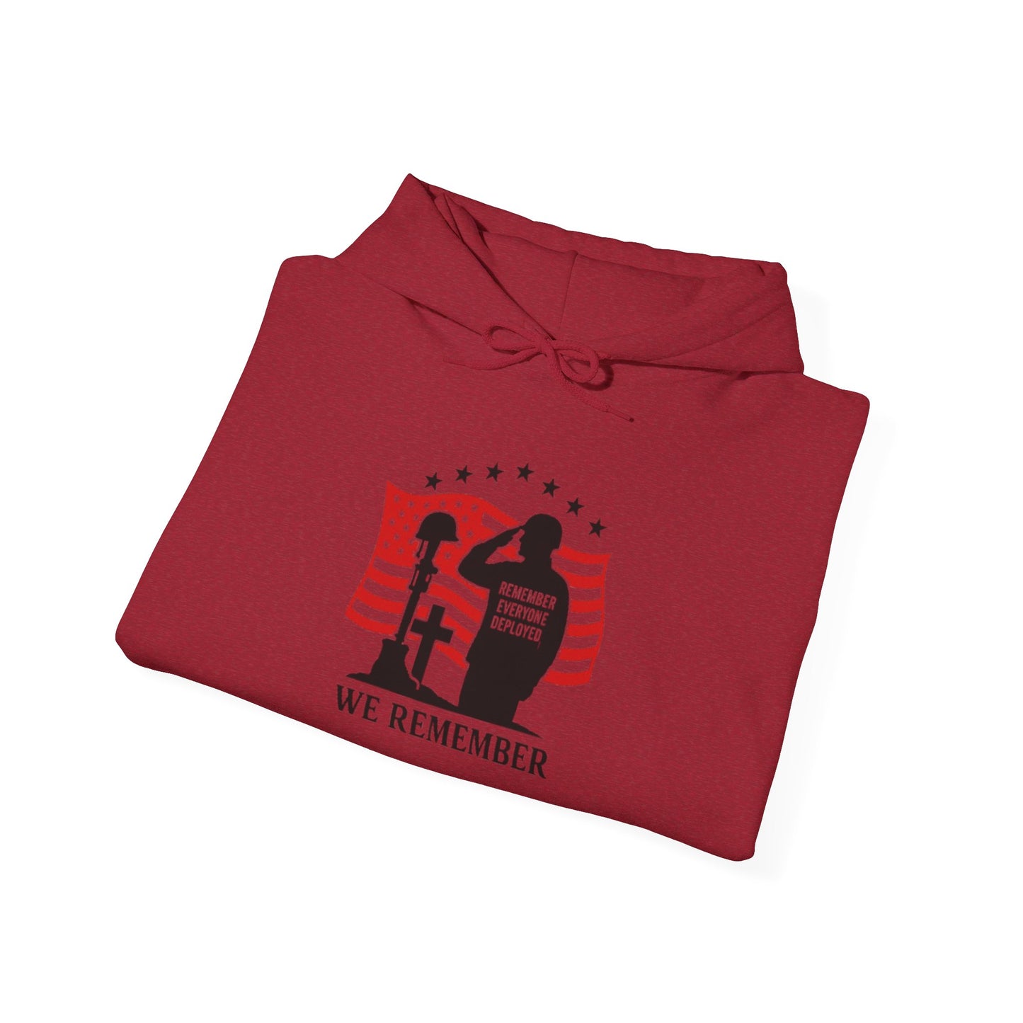 Memorial Day Unisex Hoodie - "We Remember" Patriotic Sweatshirt