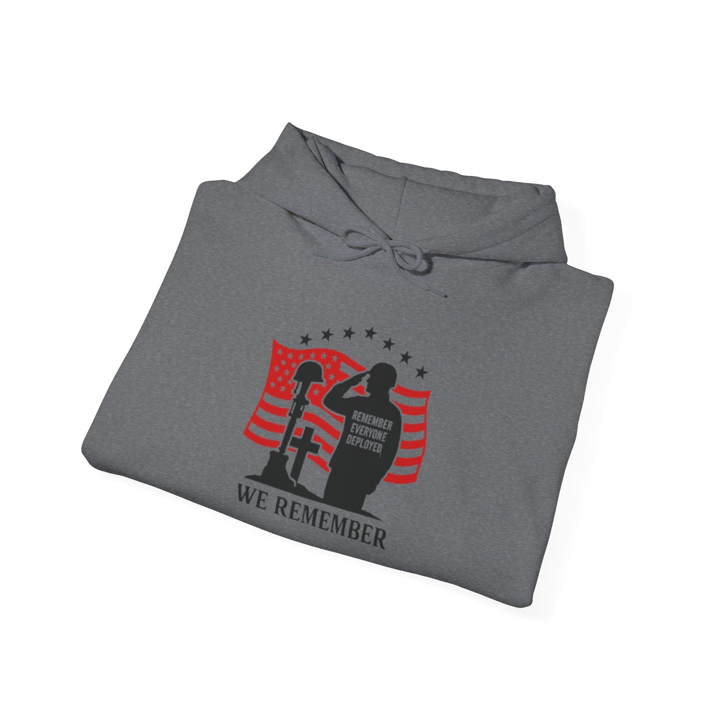 Memorial Day Unisex Hoodie - "We Remember" Patriotic Sweatshirt