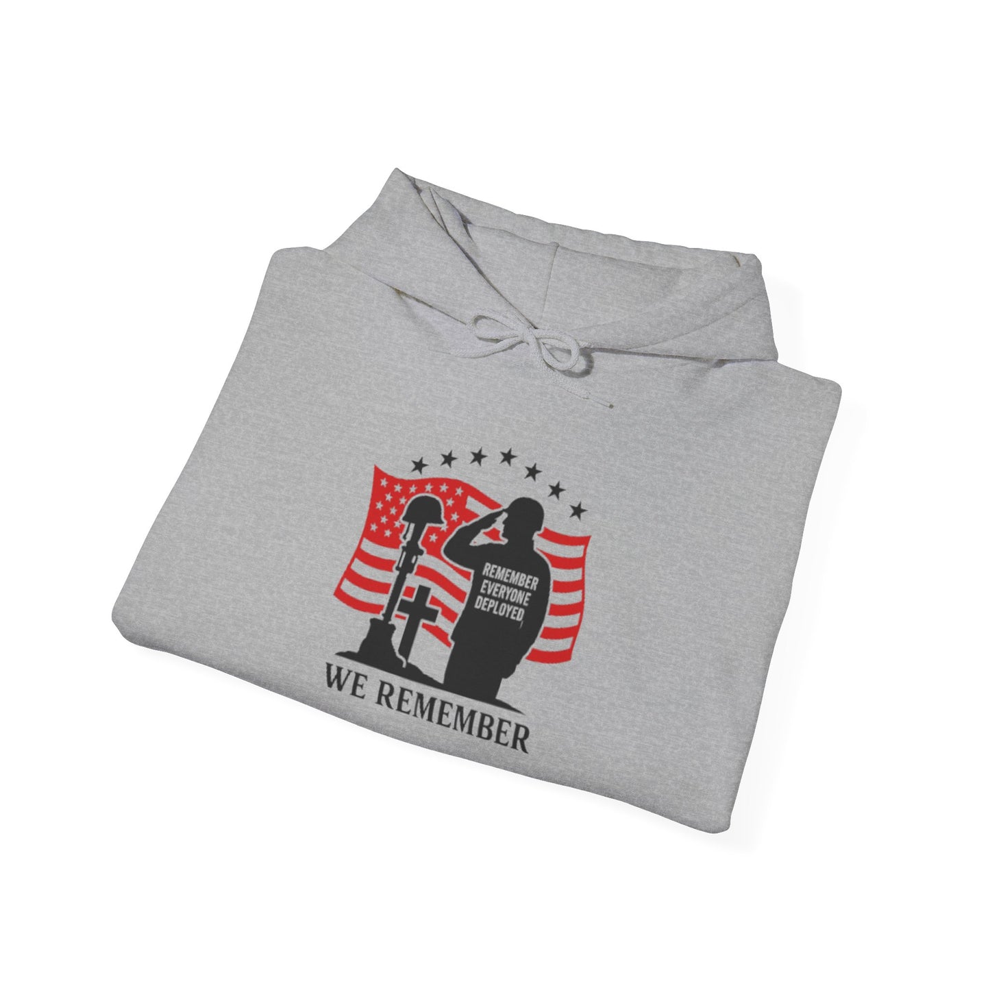 Memorial Day Unisex Hoodie - "We Remember" Patriotic Sweatshirt