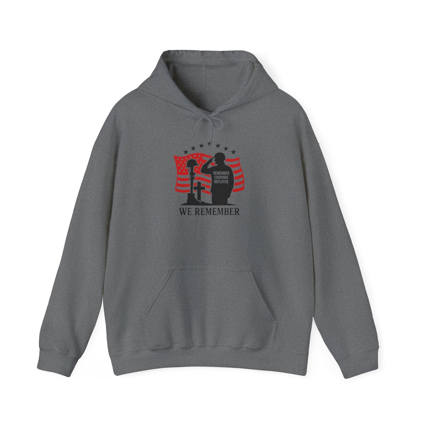 Memorial Day Unisex Hoodie - "We Remember" Patriotic Sweatshirt