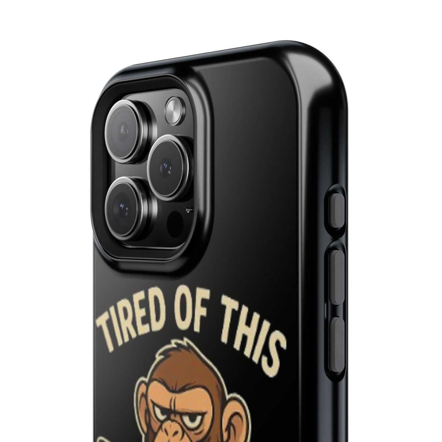 Humorous Monkey Business Phone Case - Impact-Resistant Cover for Fun-Loving Individuals