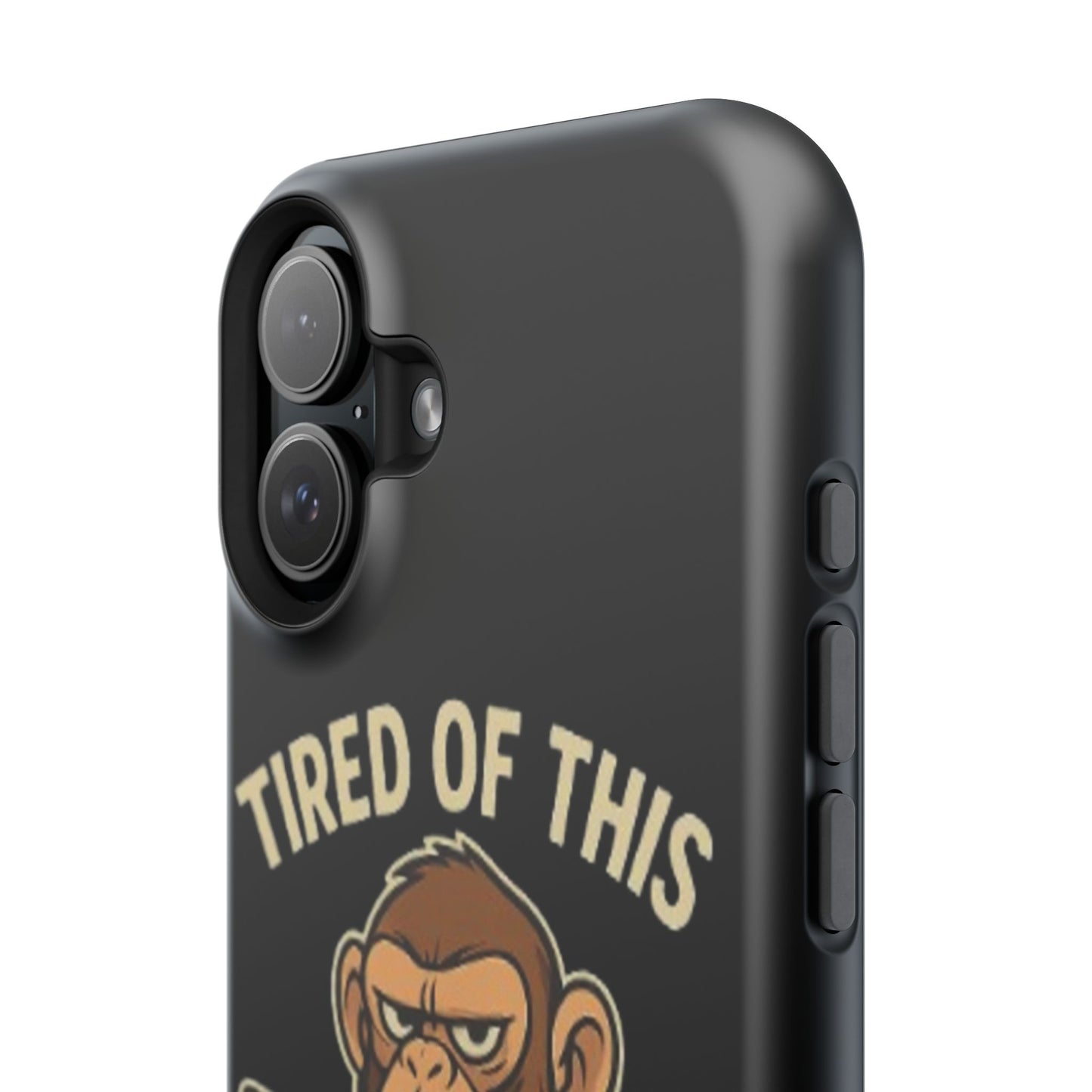Humorous Monkey Business Phone Case - Impact-Resistant Cover for Fun-Loving Individuals