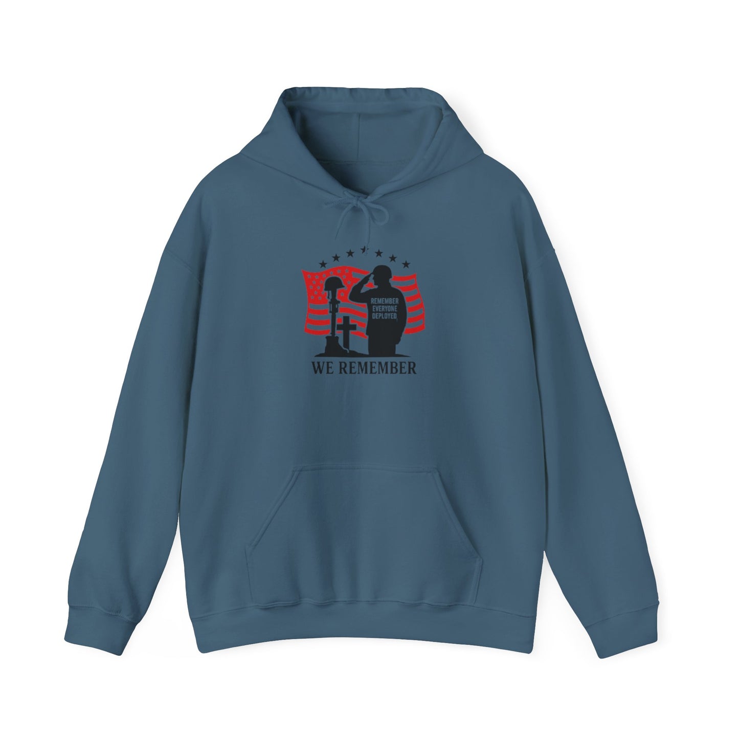 Memorial Day Unisex Hoodie - "We Remember" Patriotic Sweatshirt