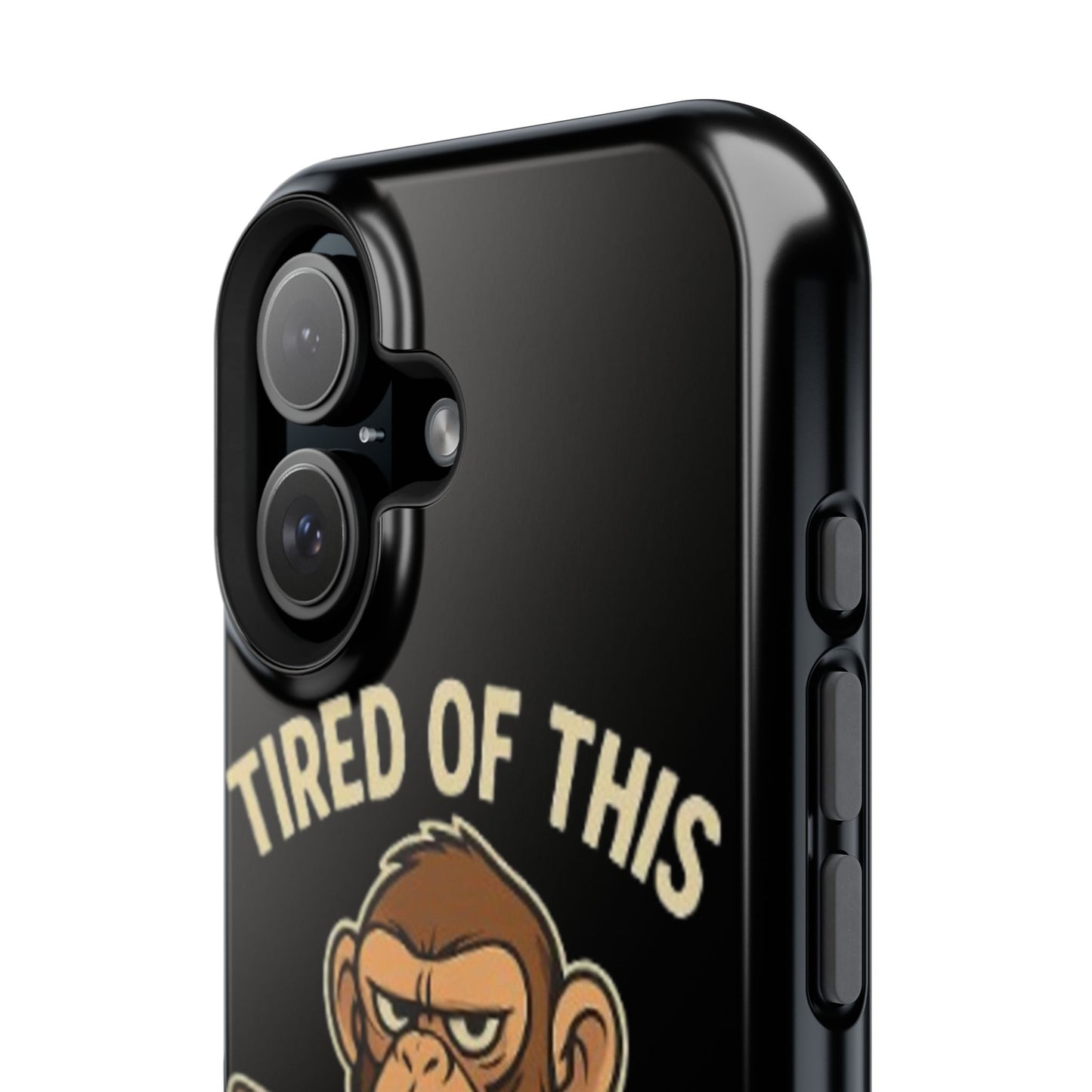 Humorous Monkey Business Phone Case - Impact-Resistant Cover for Fun-Loving Individuals